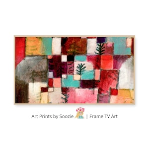 Paul Klee Samsung Frame TV Art | Forest Architecture Abstract Painting Download | Colorful Bauhaus Digital Art for TV Display