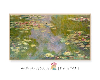 Monet Water Lilies Art for Samsung Frame TV: Impressionist Oil Painting (Digital Download)