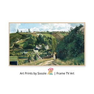 Camille Pissarro – &quot;Green Landscape&quot; Samsung Frame TV Art – Digital Download for Modern Home Decor