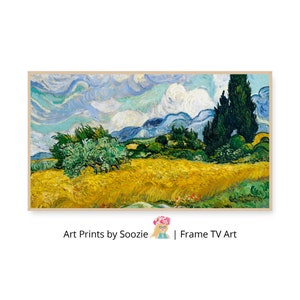 Van Gogh Wheatfield with Crows: 4K Samsung Frame TV Art (Digital Download)
