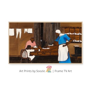 Samsung Frame TV Art | African American Family Art | Horace Pippin &quot;Supper Time&quot; for Samsung Frame TV, Digital Download, Cultural Artwork