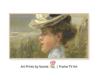 Vintage Lady Impressionist Painting for Samsung Frame TV (Digital Download)