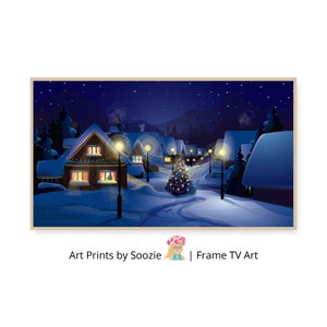 Frame TV Art Christmas, Christmas Frame TV Art, Frame TV Christmas Art, Holiday Art Frame Tv, Christmas Tree, Snow, Winter, Frame Tv Art