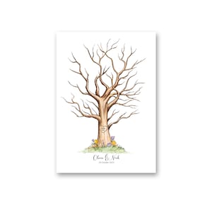 Custom Fingerprint Tree | Wedding Fingerprint Tree | Fingerprint Keepsake | Thumbprint Tree | Wedding Sign-in | Digital Download |  FP003