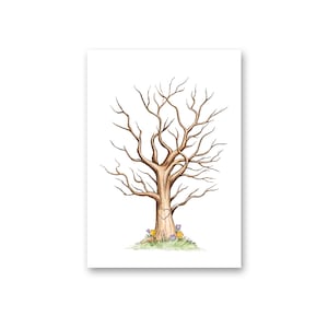 Fingerprint Tree, Finger Print Tree, Alternative Guest Book, Fingerprint Tree Wedding, Thumbprint Tree, Instant Fingerprint Tree download