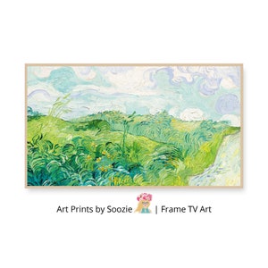 Van Gogh Green Fields: Impressionist Art for Samsung Frame TV (Digital Download)