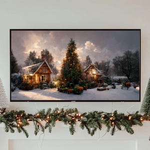 Frame TV Art Christmas, Christmas Frame TV Art, Frame TV Christmas Art, Holiday Art Frame Tv, Winter Frame Tv Art, Frame Tv Art, Tv Art