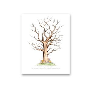 Fingerprint Tree for teacher | Teacher Appreciation Gift | Fun Teacher Gift | Class Gift | School Auction | Instant Download | FP07