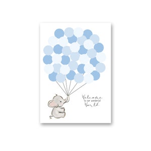Baby Boy Shower Guest Book, Baby Shower Guest Book Alternative, Its a Boy, Elephant Baby, Boy Baby Shower Sign, Baby Shower Guestbook