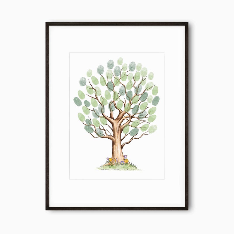 Thumbprint Tree - Etsy