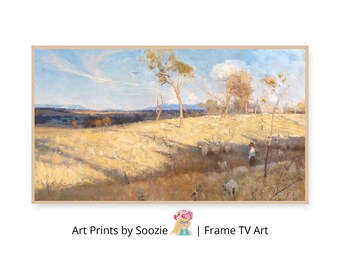 Samsung Frame TV Art | Summer Painting | Country Farmhouse Painting | Sheep Farm | DIGITAL - Instant Download | 512