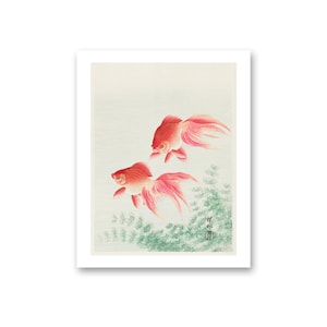 Two Japanese Goldfish Print | Ohara Koson | Instant Downloadable Art Print | Digital Art Prints | PRINTABLE Digital