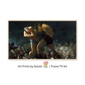 Boxing Match 1948 by George Bellows – 4K Digital Download for Samsung Frame TV, High-Resolution Sports Art, Vintage Boxing Digital Download
