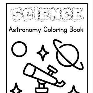 Science Series: Astronomy Coloring Book For Kids