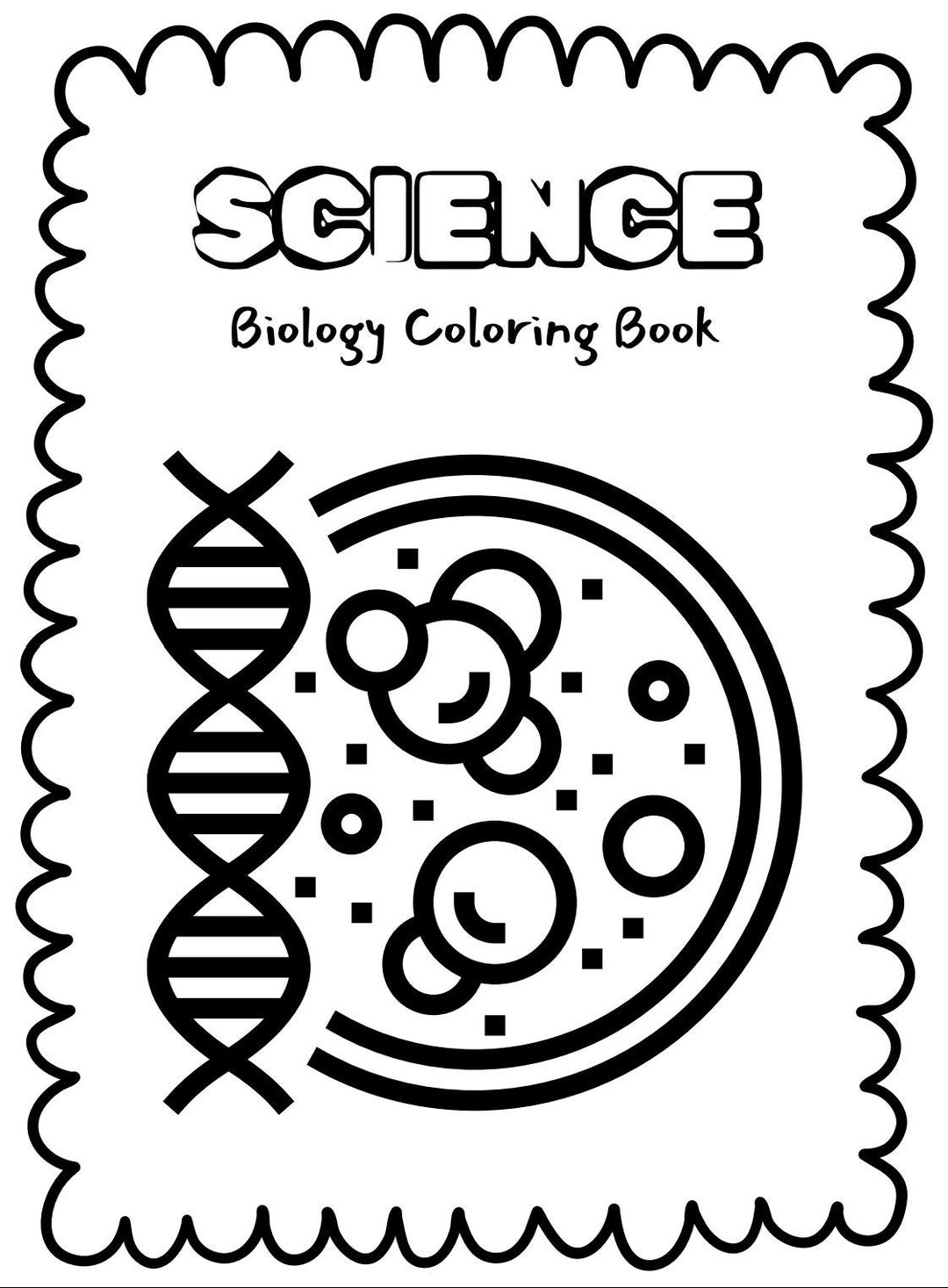 Science Series: Biology Coloring Book for Kids - Etsy