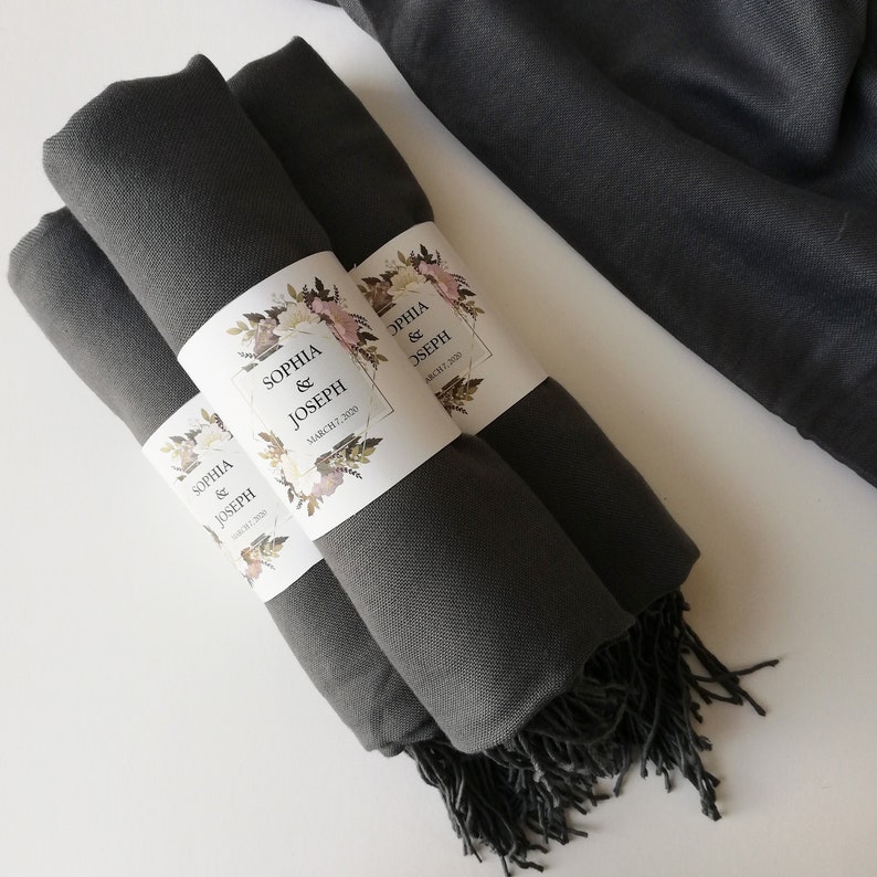 Bridesmaid's Pashmina Scarf for Wedding Favors and Bridal Etsy