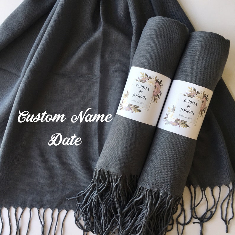 Bridesmaid's Pashmina Scarf for Wedding Favors and Bridal Etsy