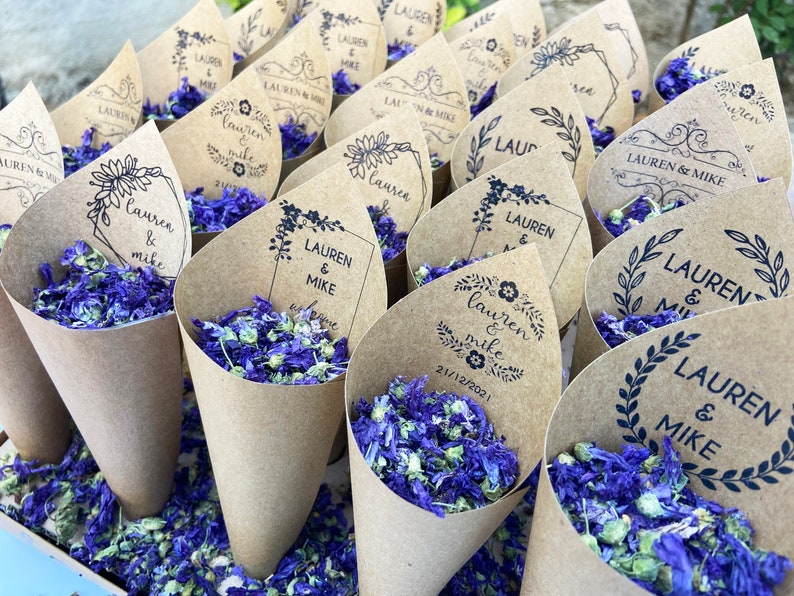 Wedding Confetti Favors Biodegradable Confetti for Guests Etsy