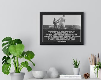 Jack Johnson Cytat Premium Oprawiony Poziomy Plakat