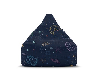 Starry Night Kids Bean Bag Chair Cover