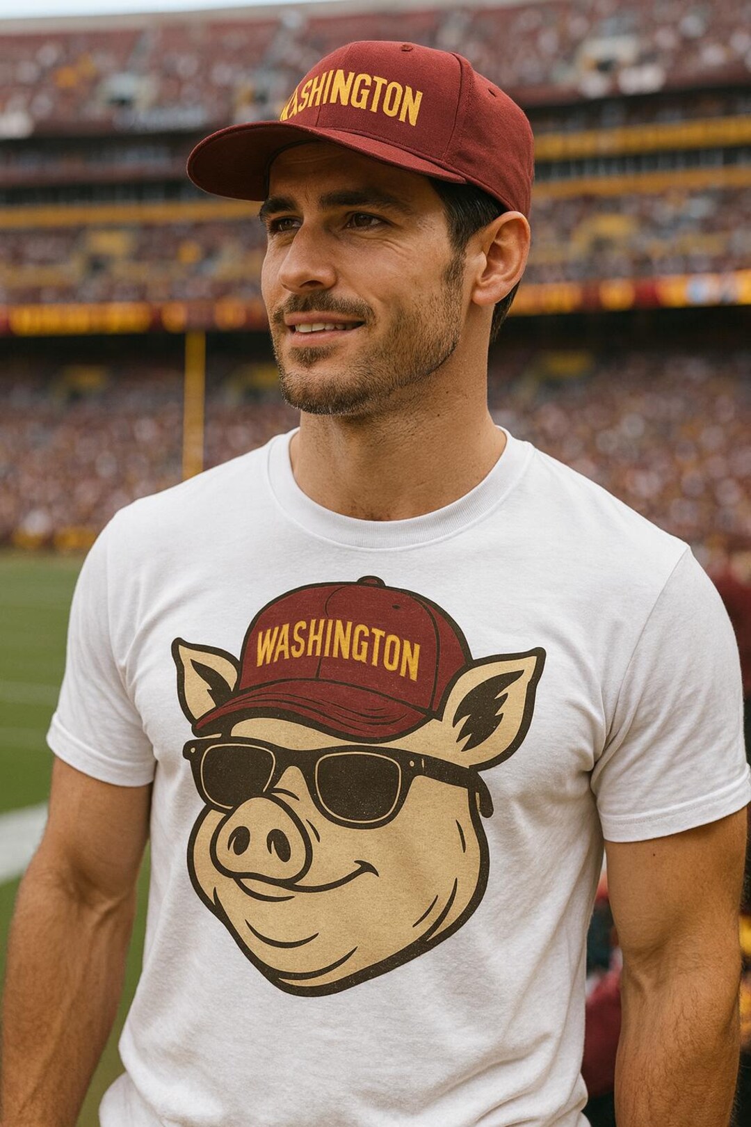 Washington Commanders Pig Mascot Football Shirt, Unisex Tee, Team Pride ...