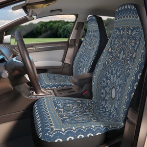 Seat Cover for Car Full Set, Persian Car Seat Cover Set, Persian Seat Cover for Vehicle, Arabesque Aesthetic Car Seat Covers