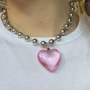 Heart Ball Chain Choker | Necklace
