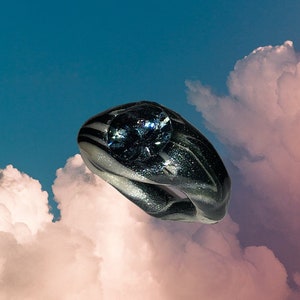 MADONNA Blue Eye Polymer Clay Ring | Trendy Clay Ring