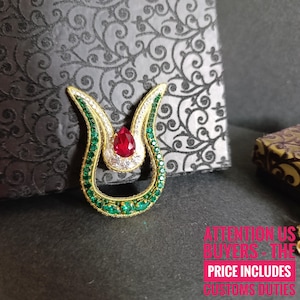 Hurrem Sultan Jewelry, Authentic Ottoman Hurrem Sultan Brooch, Hurrem jewelry gift, Turkish jewelry, turkish handmade pin