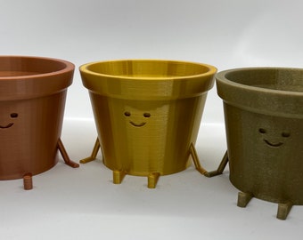 The Happiest Metallic Planters!!