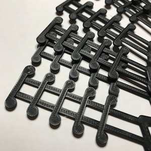 XL Black Ear Savers: 7-inch, PLA Plastic, 6-Pack
