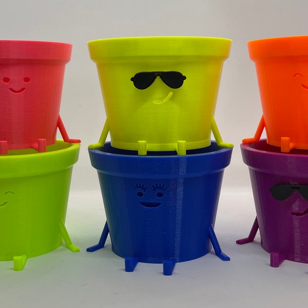 Happiest Planters in NEON Colors!