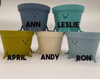 Parks and Rec Inspired Planter: Kawaii Indoor Planter
