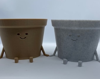 Happy Planter: 2.5" Whimsical Decor with Drainage