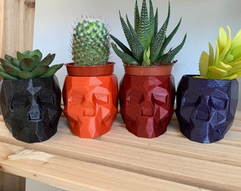 BULK ORDERS! Skull Planter - Skull Planter Pot - Glitter Skull - Small, Medium, Large, Extra Large