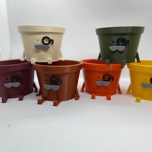 NEW Happy Planter! Sir Watson! NEW COLORS! Kawaii Planter, Planter with Face, Succulent Planter, Indoor Planter, Small and Medium Size