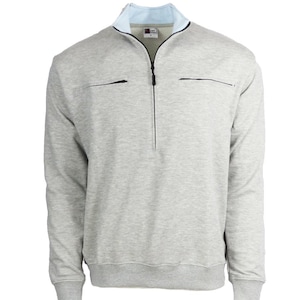 Mens&#39;s Easy Port Access Chemo Pullover in French Tarry - Best Gift for Cancer Patients