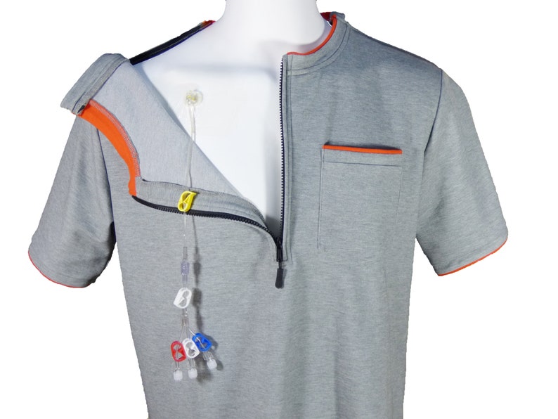 Men's Easy Care Port Access Shirt Best Gift for Cancer Etsy