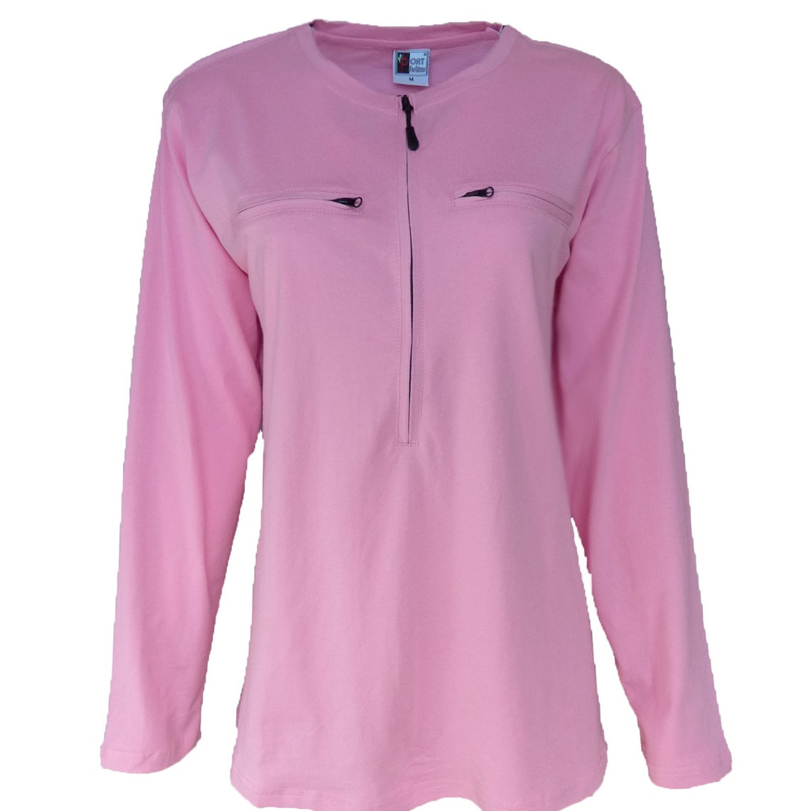 Women's long sleeve 5 zipper Easy Port Access Chemo Shirt Etsy