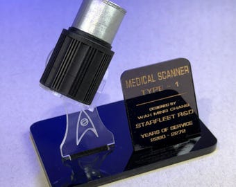 Star Trek Medical Scanner Museum Quality Display Stand! For Any Accurate Sized Scanner Replica.