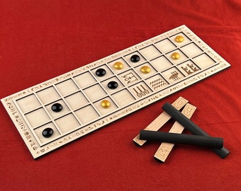 SENET - 古代エジプトのファラオのボードゲーム。戦略的、古典的