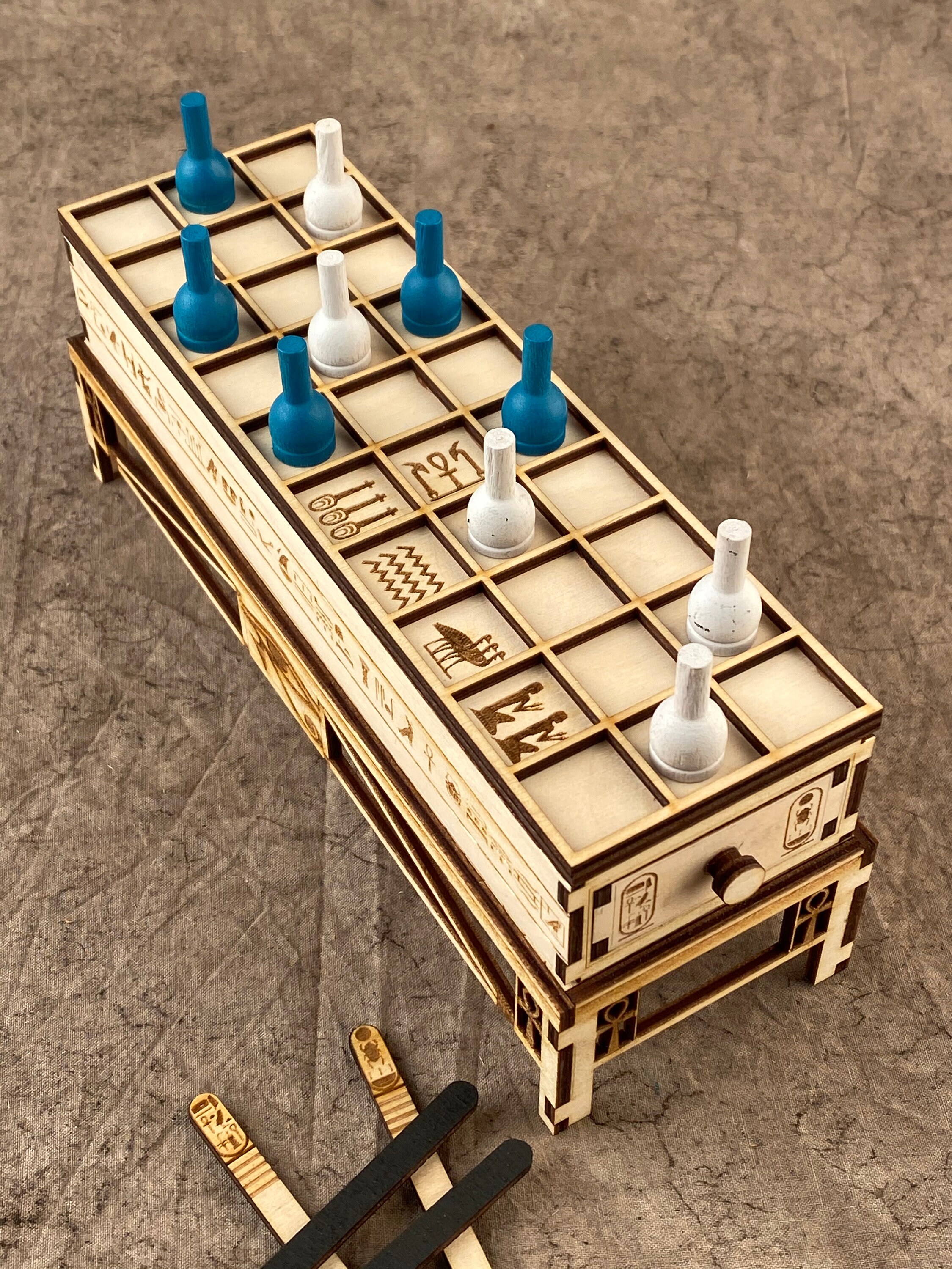 The Ancient Egyptian Board Game Strategic Beautiful Etsy