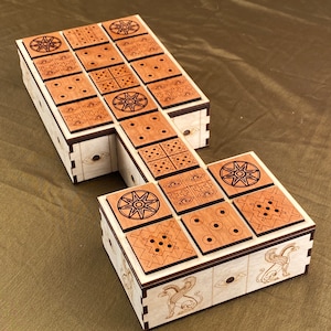 The Royal Game of UR A game of Skill and Strategy from Ancient Mesopotamia. Hand Crafted, Fine Woods, Amazing Details. image 5