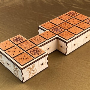 The Royal Game of UR A game of Skill and Strategy from Ancient Mesopotamia. Hand Crafted, Fine Woods, Amazing Details. image 6