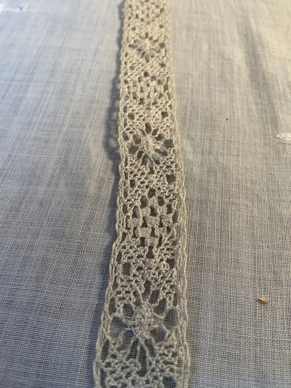 Antique 100% Cotton Bobbin Lace Rim, For Sewing, Price Per Yard.