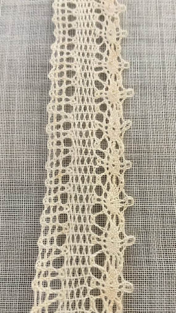 Genuine Antique 100% Cotton, Very Fine, Bobbin Lace, Trim for Sewing, Price Per Yard.