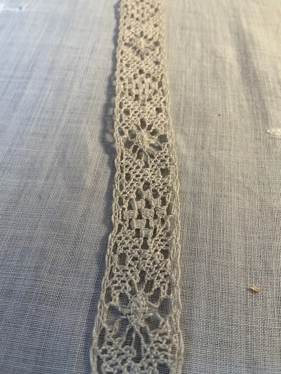 Antique 100% Cotton, Bobbin Lace Trim For Sewing,  Price Per Yard