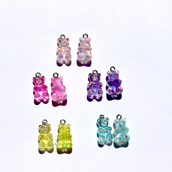 Glittery Gummy Bear Croc Charms | Set of 10 Charms or Set of 2 Charms