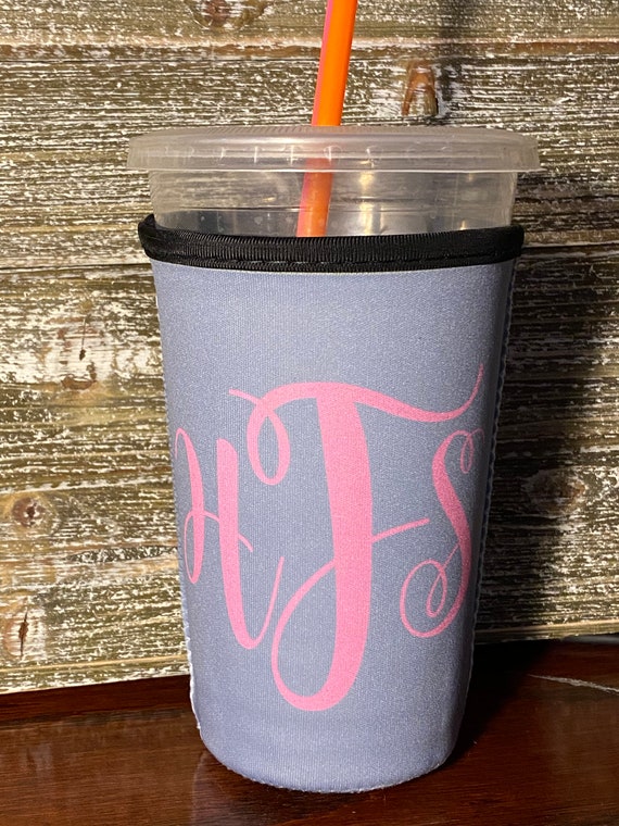 Monogram Cup Insulator matching Slim Can Coozie and Keychain | Etsy Monogram Cup Insulator matching Slim Can Coozie and Keychain | Etsy