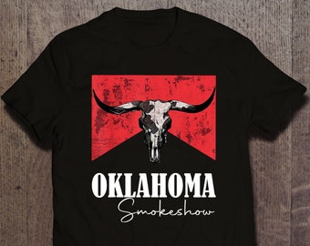 Oklahoma Smokeshow Western Country T-Shirt - Show Your State Pride and Love of Country Music